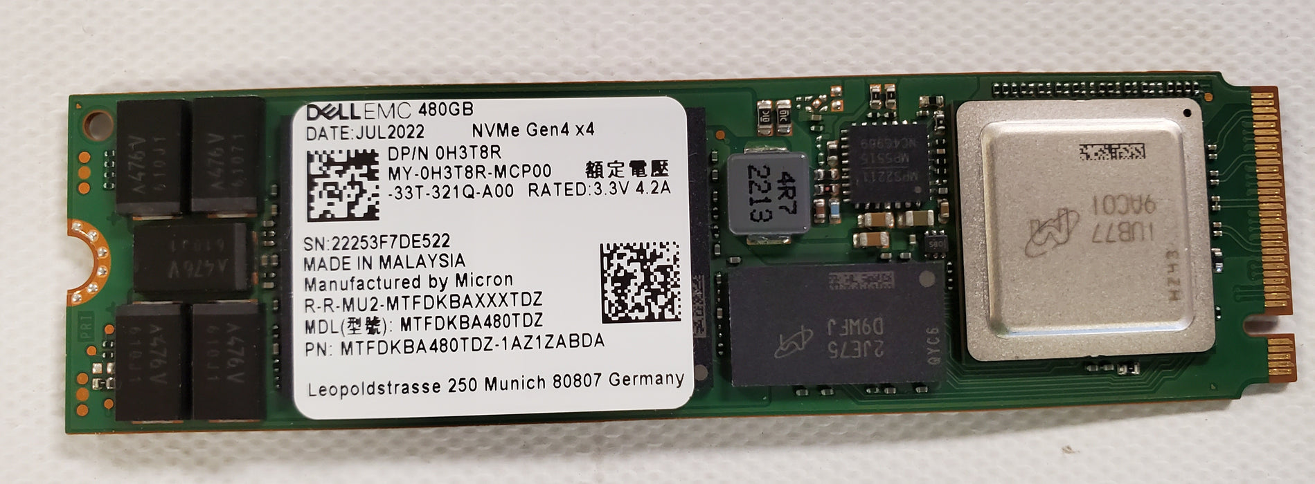 Servers>Drives & Storage - Dell - H3T8R - Open Box