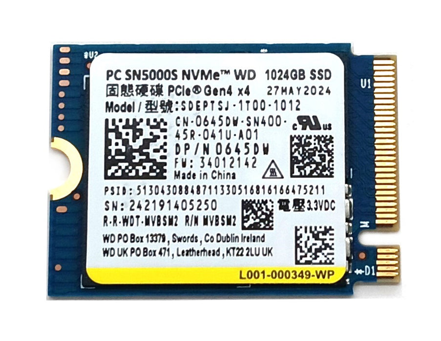 Drives & Storage>SSD Drives - Dell - 645DW - Open Box
