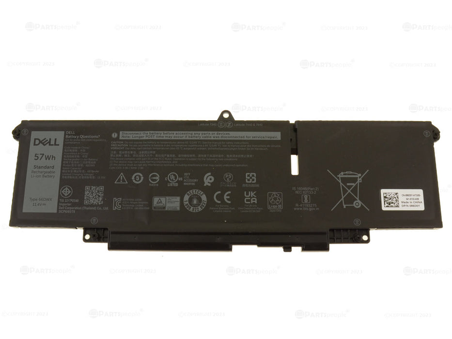 Components>Batteries>Laptops - Dell - 66DWX - Open Box