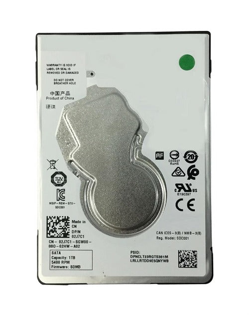 Drives & Storage>Internal Hard Drives>SATA - Dell - 2J7C1 - Open Box