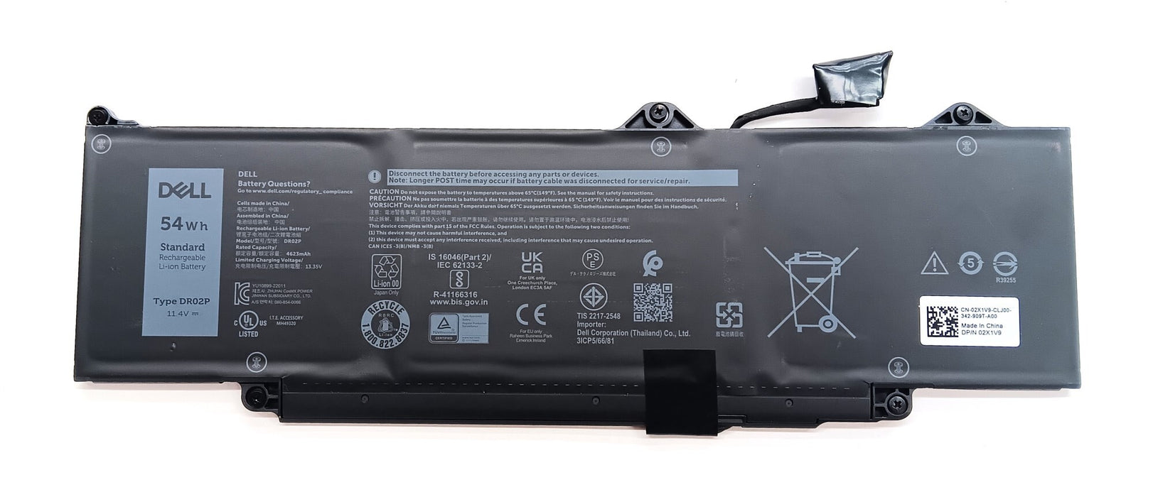 Components-Batteries-Laptops--Dell--2X1V9-Open-Box