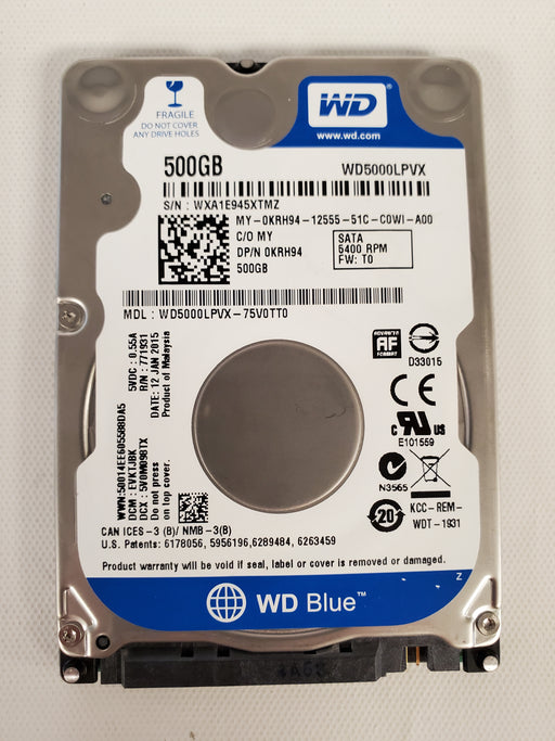 Drives & Storage>Internal Hard Drives>SATA - Dell - KRH94 - Open Box