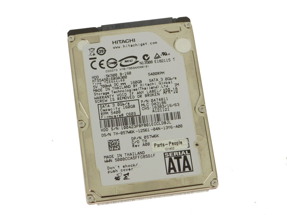Drives & Storage>SSD Drives - Dell - 57W6K - Refurbished