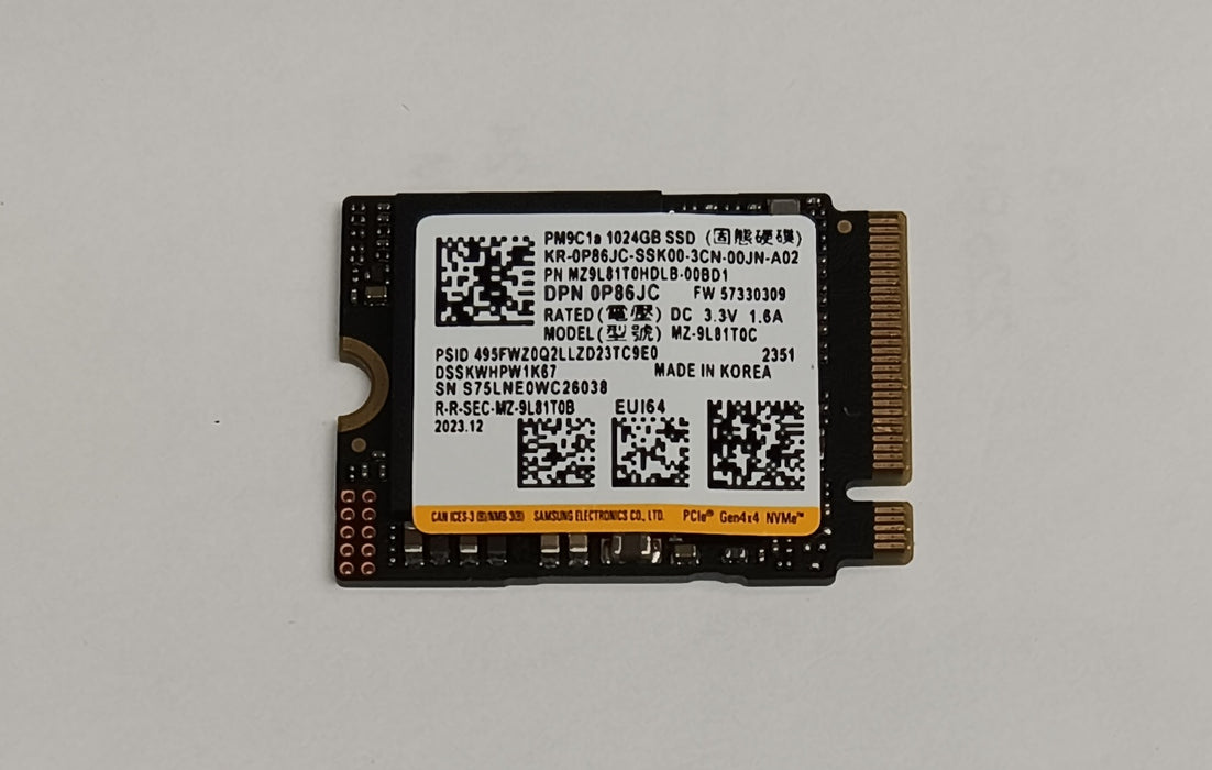 Drives & Storage>SSD Drives - Dell - P86JC - Open Box
