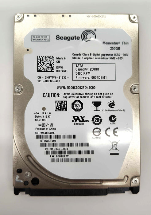 Drives & Storage>Removable Hard Drives - Dell - HRYM5 - Open Box