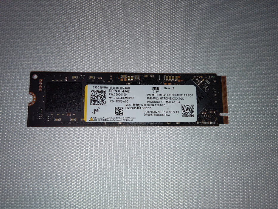 Drives & Storage>SSD Drives - Dell - T4J4D - Open Box