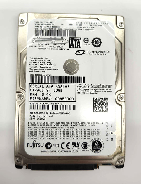 Drives & Storage>Internal Hard Drives>SATA - Dell - C609C - Refurbished