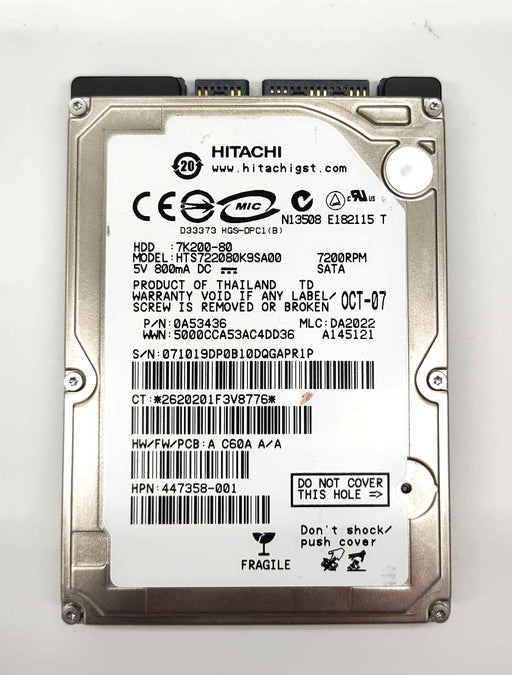Drives & Storage>Internal Hard Drives>SATA - Hewlett-Packard - 447358-001 - Open Box