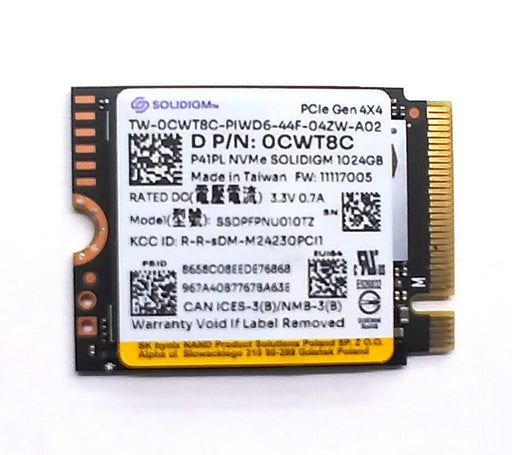Drives & Storage>SSD Drives - Dell - CWT8C - Open Box