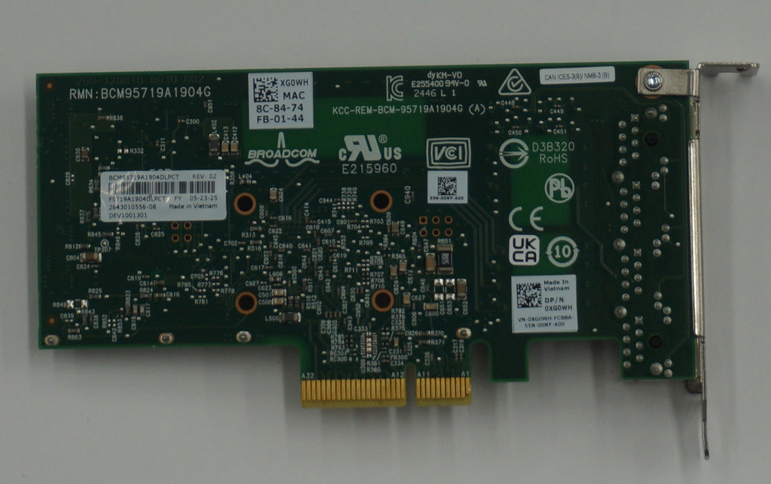 Networking>Ethernet / Network / Wireless Cards - Dell - XG0WH - Open Box