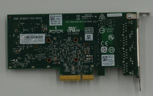 Networking>Ethernet / Network / Wireless Cards - Dell - XG0WH - Open Box