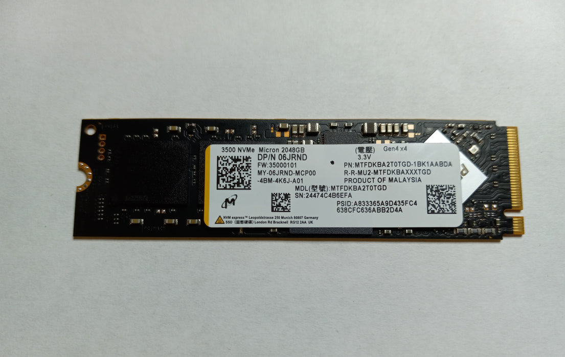 Drives & Storage>SSD Drives - Dell - 6JRND - Open Box