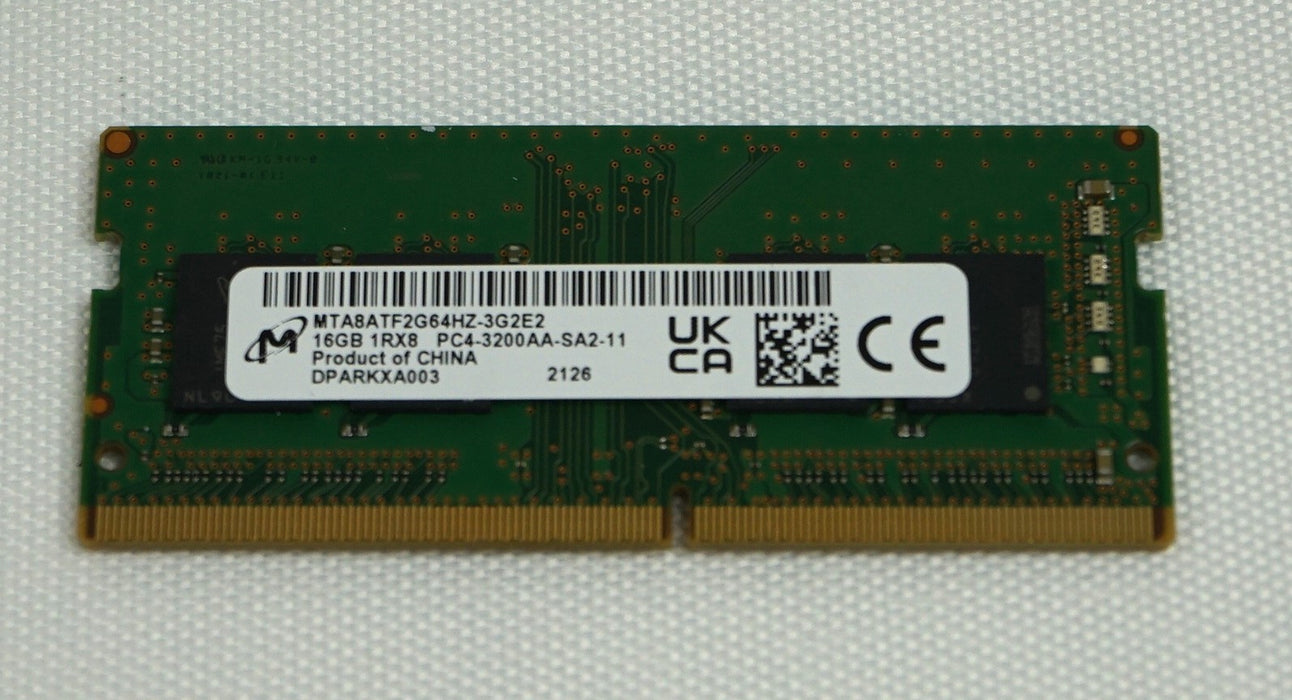 Memory>RAM - Desktop/Laptop - Micron - MTA8ATF2G64HZ-3G2E2 - Open Box