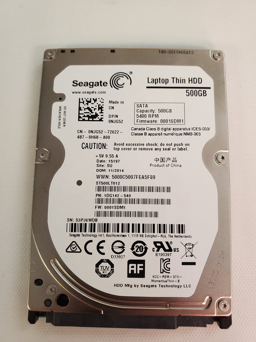 Drives & Storage>Internal Hard Drives>SATA - Dell - NJG52 - Open Box