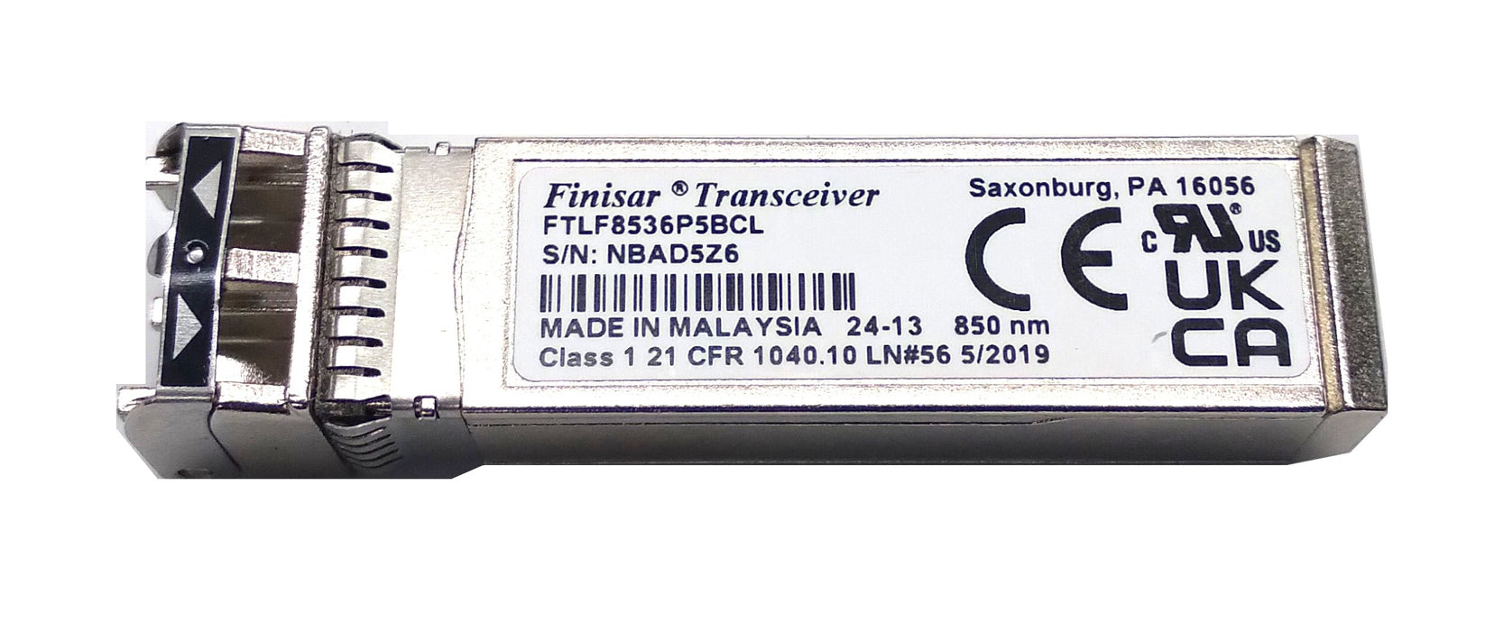 Networking>Transceivers / Converters / Modules - Finisar - FTLF8536P5BCL - Open Box