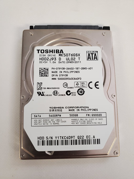 Drives & Storage>Removable Hard Drives - Dell - T9Y3R - Open Box