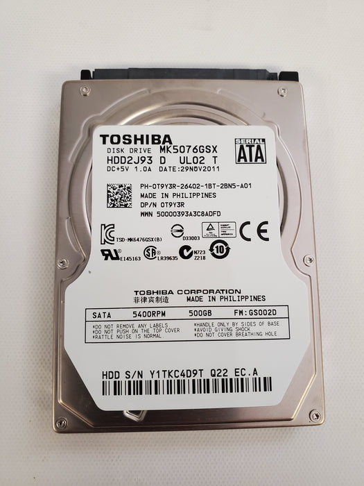 Drives & Storage>Removable Hard Drives - Dell - T9Y3R - Open Box