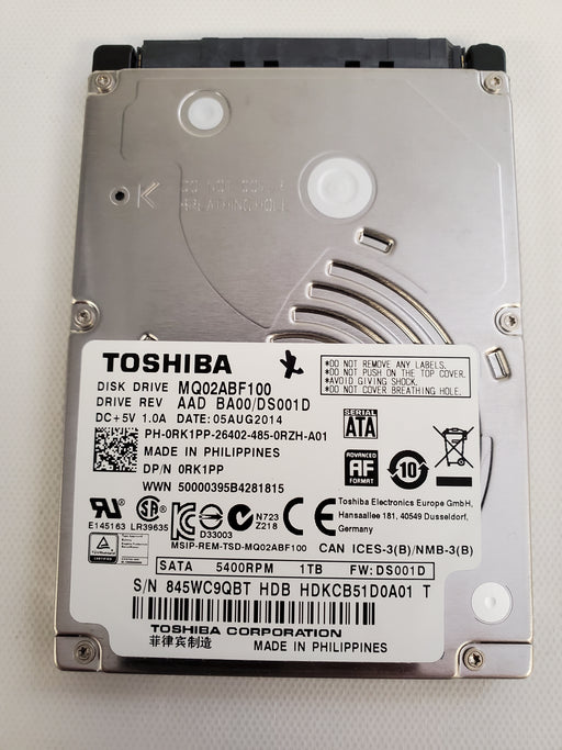 Drives & Storage>Internal Hard Drives>SATA - Dell - RK1PP - Open Box