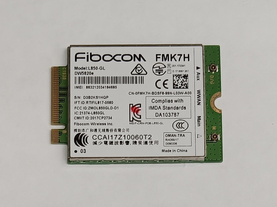 Laptops>Communications>Wireless - Dell - FMK7H - New