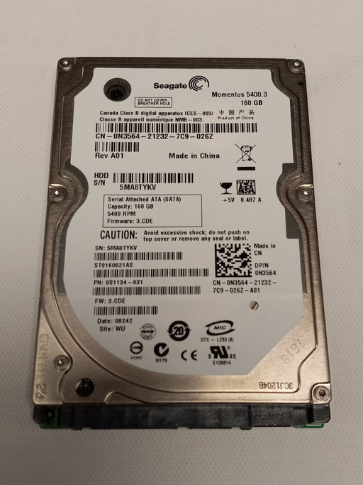Drives & Storage>Internal Hard Drives>SATA - Dell - N3564 - Open Box