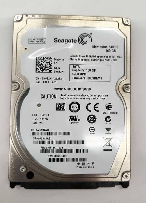 Drives & Storage>Internal Hard Drives>SATA - Dell - N632N - Open Box