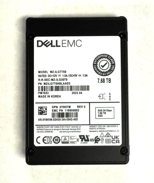 Drives & Storage>SSD Drives - Dell - Y8H7M - Refurbished