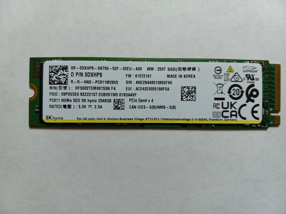Drives & Storage>SSD Drives - Dell - DXHP8 - Open Box