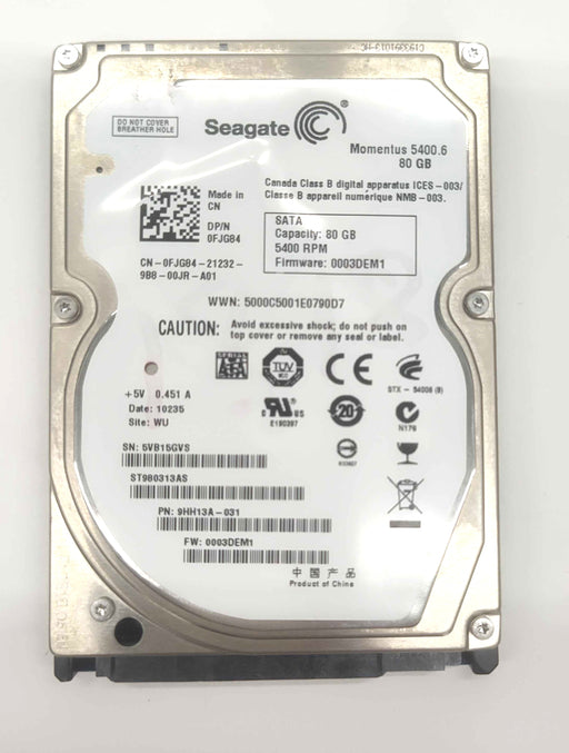 Drives & Storage>Internal Hard Drives>SATA - Dell - FJG84 - Open Box