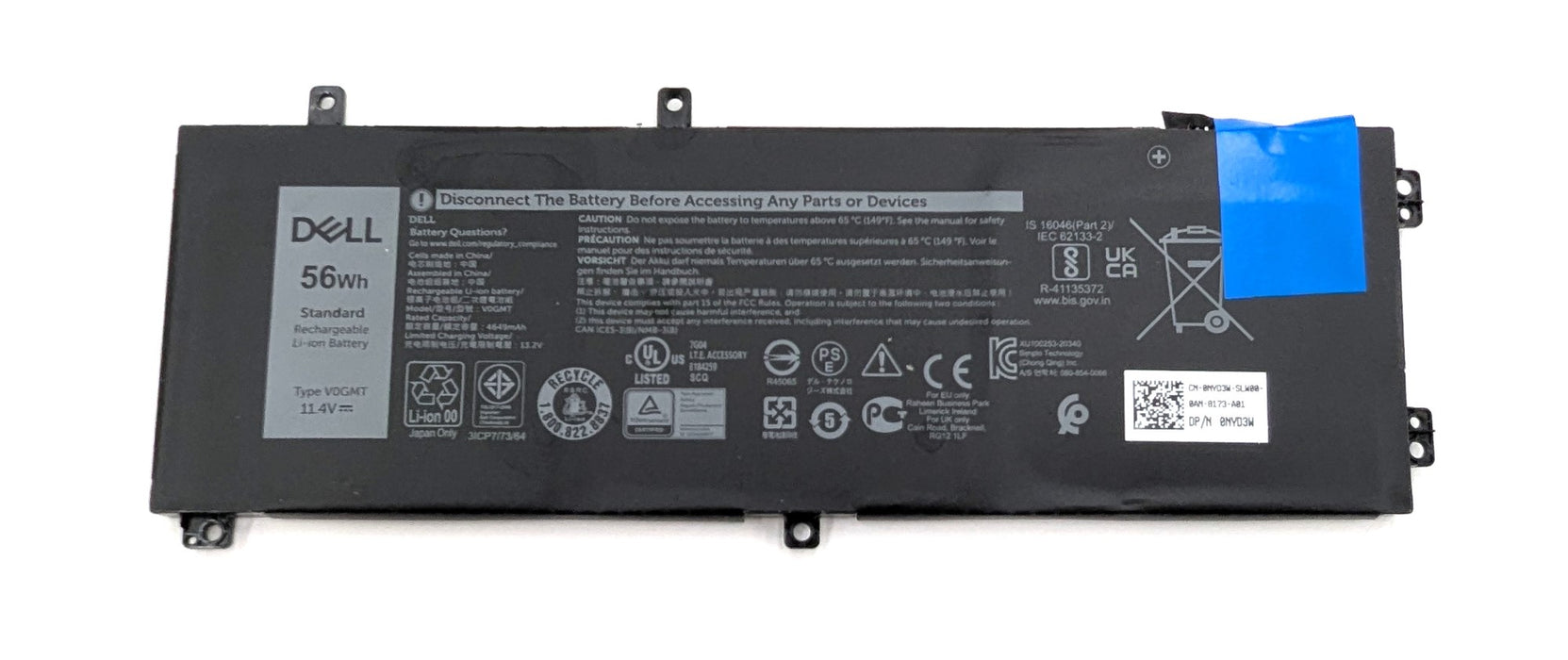 Components>Batteries>Laptops - Dell - NYD3W - Open Box