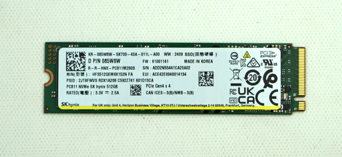 Drives & Storage>SSD Drives - Dell - 85W8W - Refurbished