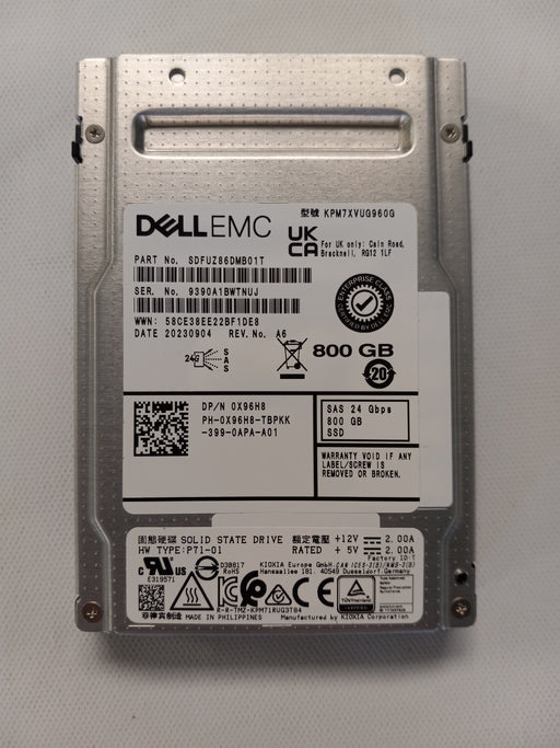 Servers>Drives & Storage - Dell - X96H8 - Open Box