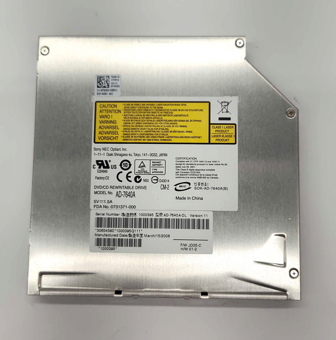 Components>Chassis & Chassis Parts>Laptops - Dell - F968D - Open Box