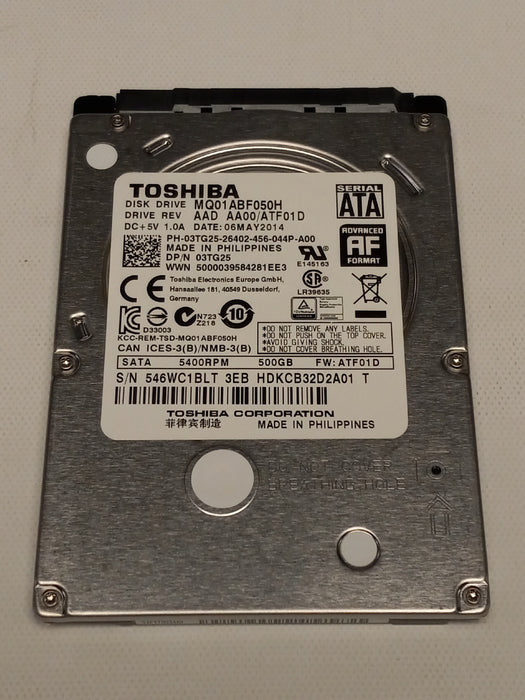 Drives & Storage>Internal Hard Drives>SATA - Dell - 3TG25 - Open Box