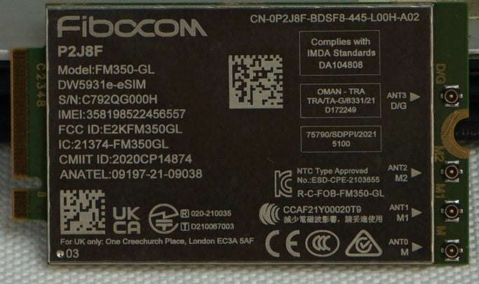 Laptops>Communications>Wireless - Dell - P2J8F - Open Box
